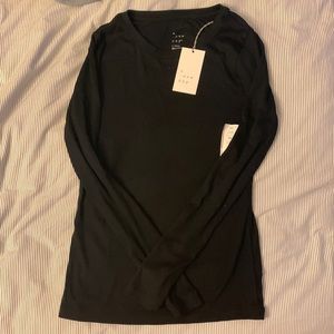 A New Day | black | ribbed long sleeve